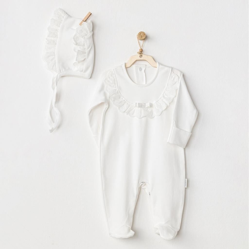 Nessiworld   AC24504 Petit Love Bebek Tulum Takım Ekru