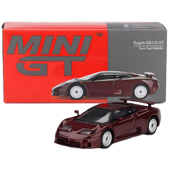 Nessiworld Mini GT 1/64 Bugatti EB110 GT Dark Red Metallic