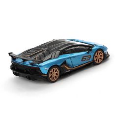 Nessiworld Mini GT 1/64 Lamborghini Aventador SVJ 63 Blu Aegir Blister Paket