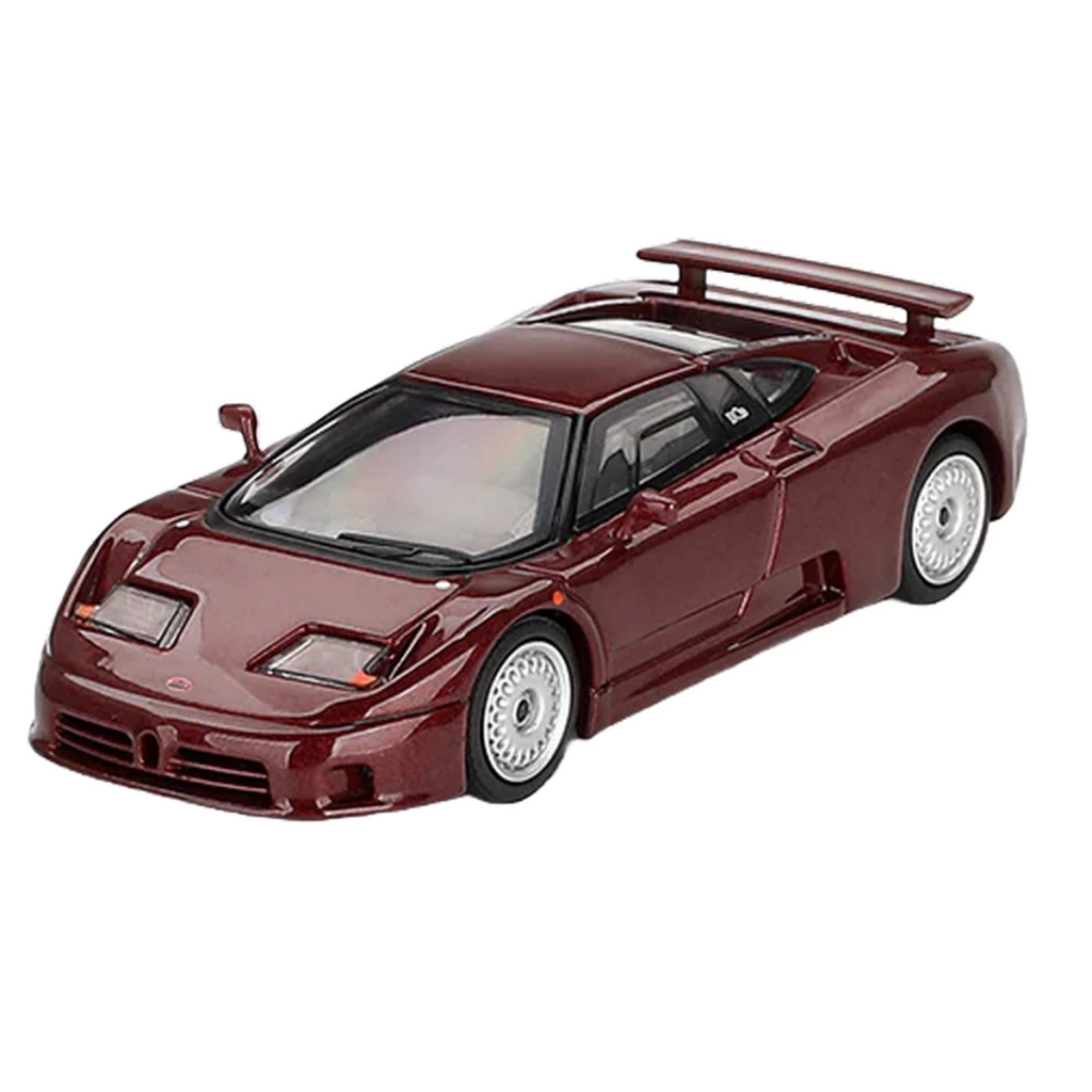 Nessiworld Mini GT 1/64 Bugatti EB110 GT Dark Red Metallic Blister Paket