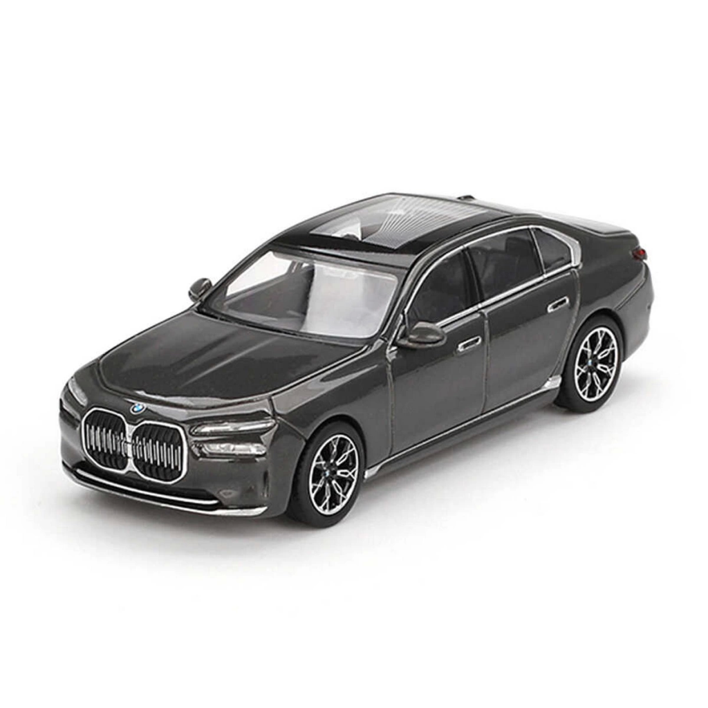 Nessiworld Mini GT 1/64 BMW i7 xDrive60 Dravit Grey Blister Paket