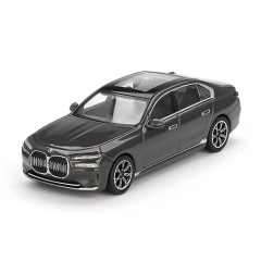 Nessiworld Mini GT 1/64 BMW i7 xDrive60 Dravit Grey Blister Paket