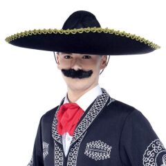 Nessiworld  Sombrero Meksika Şapkası Mariachi Altın Şeritli Yetişkin Boy