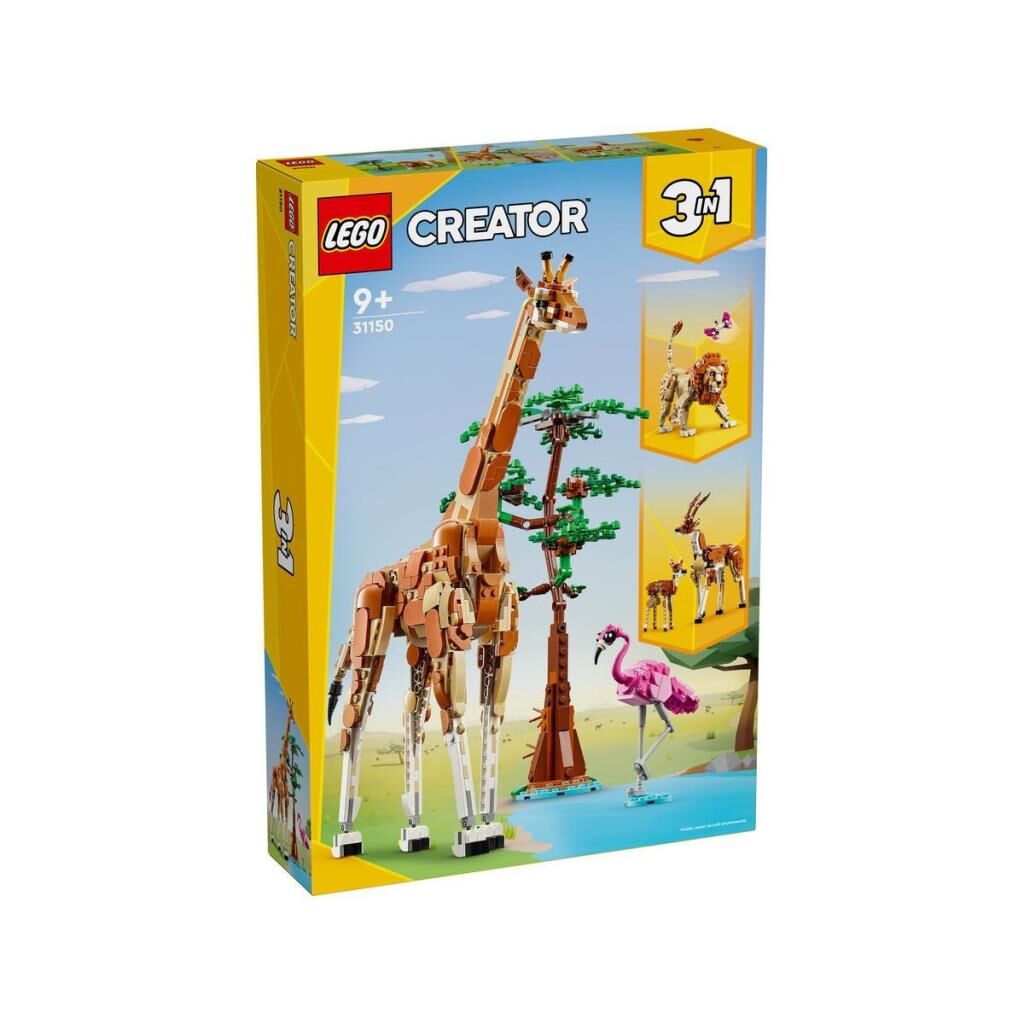 Nessiworld 31150 LEGO® Creator 3’ü1 arada Vahşi Safari Hayvanları 780 parça +9 yaş