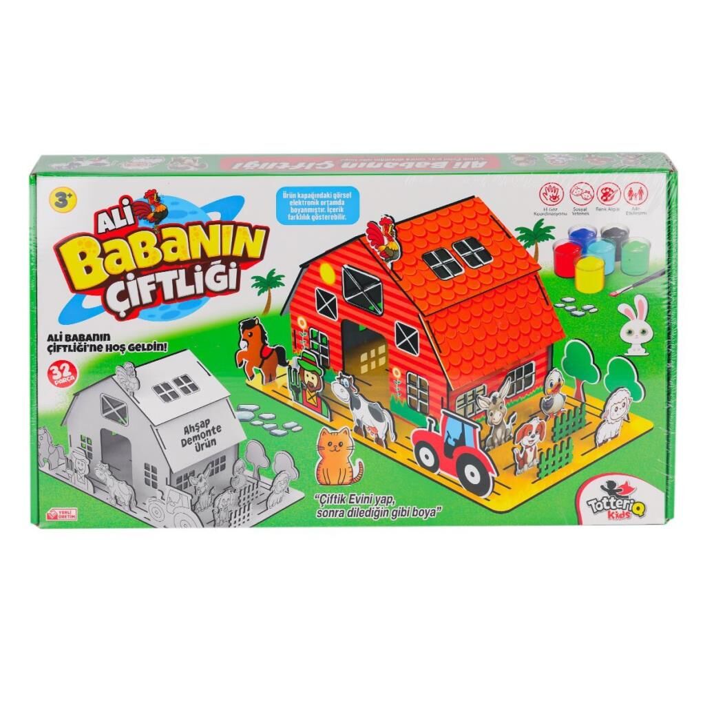 Nessiworld  8202 Ali Babanın Çiftliği 3D Puzzle ve Boyama -Totteriq