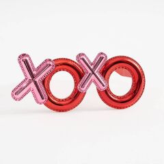 Nessiworld  Kırmızı Renk Xoxo Yazılı Parti Gözlüğü 17x7 cm