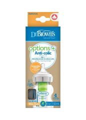 Nessiworld Dr Brown's Geniş Ağız Anti Kolik Options+ Cam Biberon 150 ml