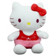 Nessiworld Peluş Hello Kitty Elbiseli Kurdeleli 36 cm