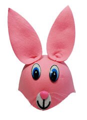 NessiWorld Pembe Renk Kulaklı Tavşan Şapkası Hayvan Şapkası