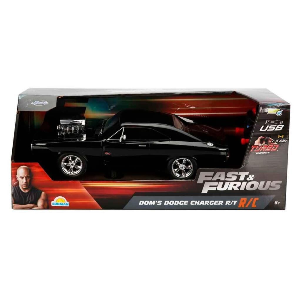 Nessiworld  6492 1:16 Fast & Furious Dom’s Dodge Charger R/T USB Şarjlı Uzaktan Kumandalı Araba