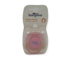 Bambino Kauçuk Kiraz Uçlu Emzik 0-3 Ay - Pembe