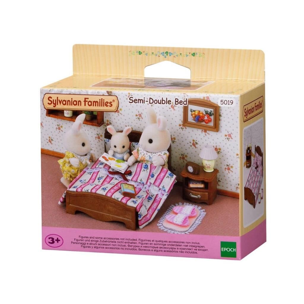 Nessiworld 5019 Sylvanian Families İki Kişilik Yatak Seti figürler ayrı satılır +3 yaş