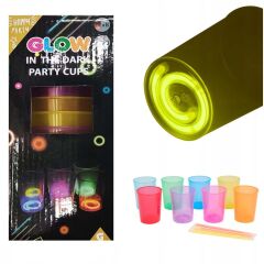 Nessiworld  Karanlıkta Yanan Gece Işığı Mega Glow Bardaklar 8 Adet 8.5 x 10.5 cm