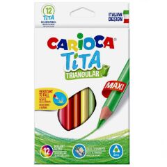 Nessiworld Carioca Jumbo 12'li Üçgen Kuru Boya Kalemi 42791