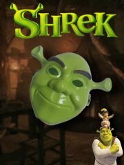 Nessiworld  Yeşil Shrek Maskesi 21x25 cm
