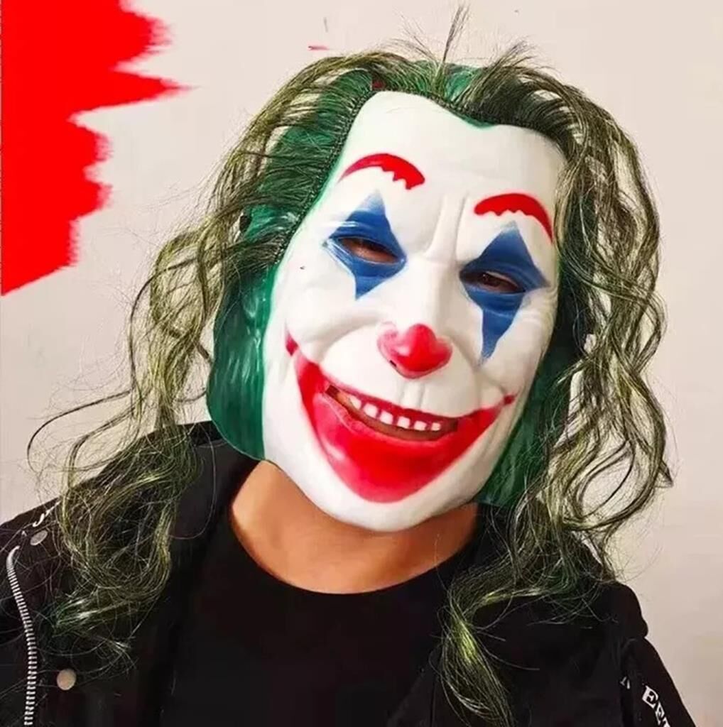 Nessiworld  Joaquin Phoenix Joker Maskesi Yeşil Saçlı