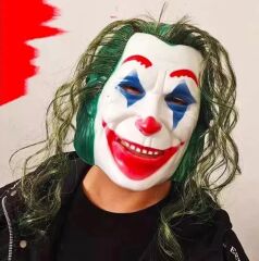 Nessiworld  Joaquin Phoenix Joker Maskesi Yeşil Saçlı