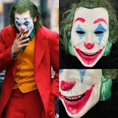 Nessiworld  Joaquin Phoenix Joker Maskesi Yeşil Saçlı