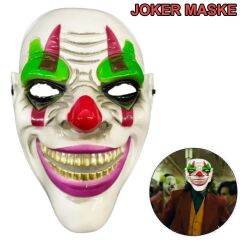 Nessiworld  Delirten Gülüş Psikopat Palyaço Temalı Joker Maskesi