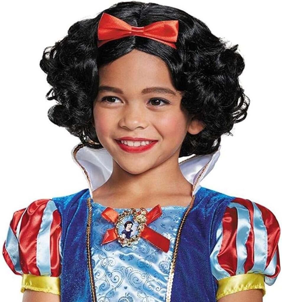 Nessiworld  Pamuk Prenses Peruğu Kırmızı Fiyonklu