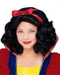 Nessiworld  Pamuk Prenses Peruğu Kırmızı Fiyonklu