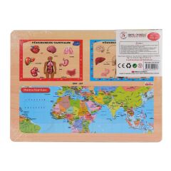Nessiworld  ONY-287 288 Ahşap Tutmalı Vücumuzu Tanıyalım -Onyıl Oyuncak