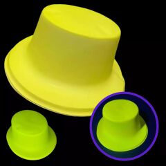 Nessiworld  Neon Partisi Sarı Renk Plastik Fötr Şapka