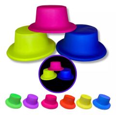 Nessiworld  Neon Partisi Sarı Renk Plastik Fötr Şapka