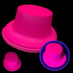 Nessiworld  Neon Partisi Pembe Renk Plastik Fötr Şapka