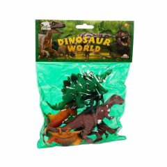 Nessiworld 0710 Dinozorların Dünyası Poşetli Hayvan Oyun Seti Orta Boy