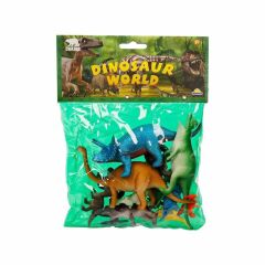Nessiworld 0710 Dinozorların Dünyası Poşetli Hayvan Oyun Seti Orta Boy
