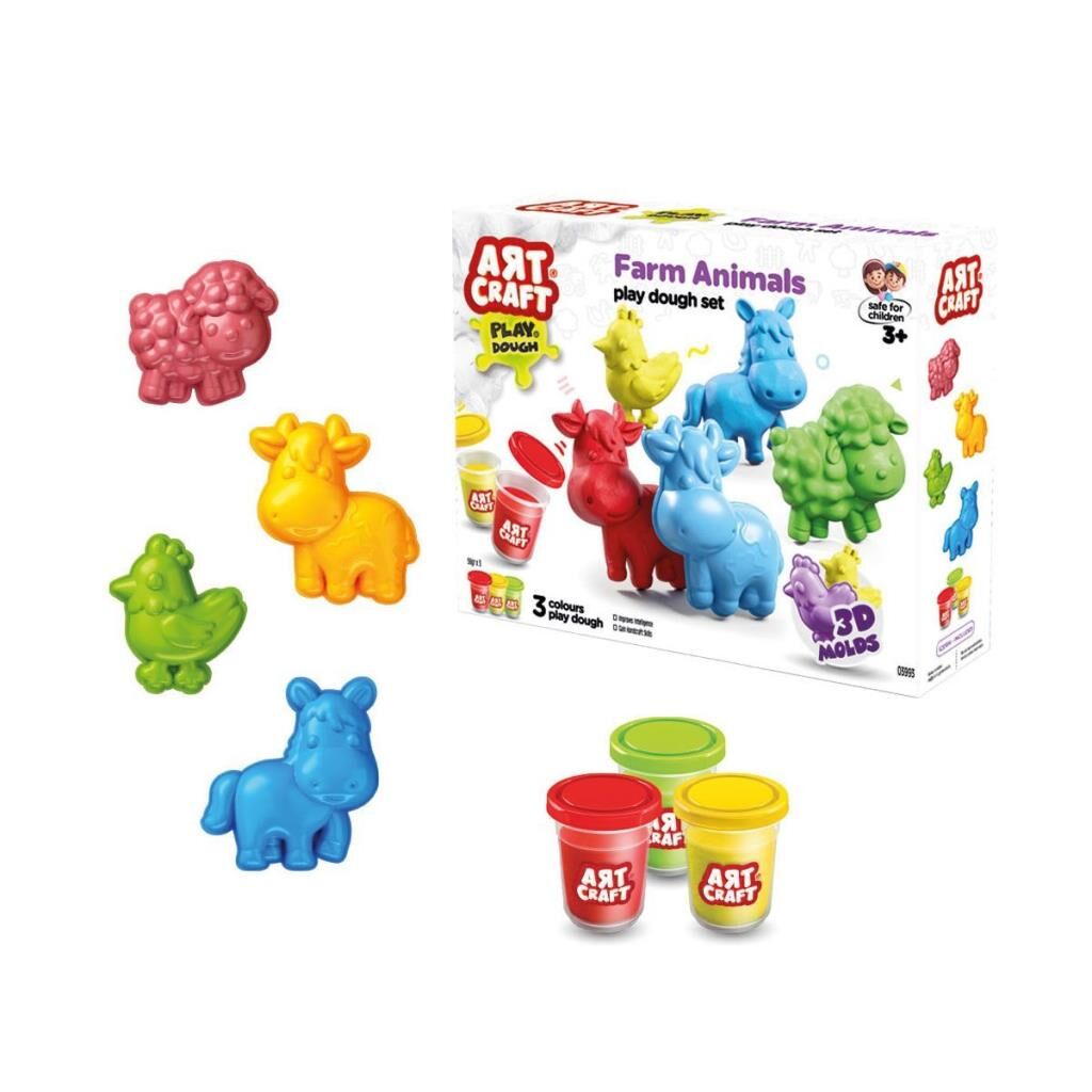 Nessiworld  03993 Art Craft Çiftlik Hayvanları Hamur Set 168 Gr -Fentoys