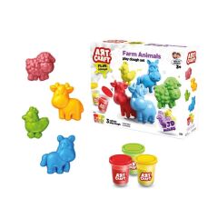 Nessiworld  03993 Art Craft Çiftlik Hayvanları Hamur Set 168 Gr -Fentoys