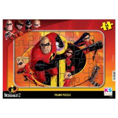 Nessiworld  INC 704 Incredibles 2 Frame Puzzle 24 Parça
