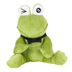 Nessiworld  1430 Peluş Papyonlu Oturan Yeşil Kurbağa -My Friend Toys