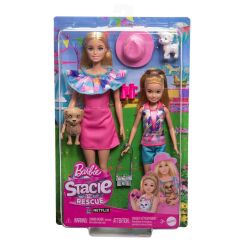 Nessiworld  HRM09 Barbie ve Stacie Kız Kardeşler İkili Set - Barbie & Stacie To The Rescue