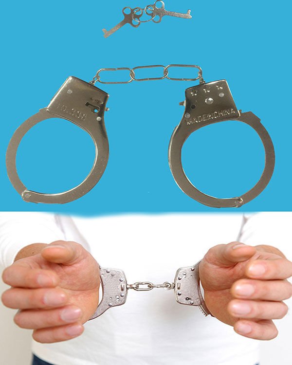Nessiworld  Anahtarlı Oyuncak Metal Kelepçe Polis Kelepçesi