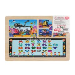 Nessiworld  ONY-187-188-189-190 Ahşap Eğitici Puzzle Denizde Yaşam