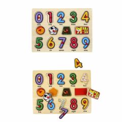 Nessiworld 130444 Ahşap Raptiyeli Puzzle Saat