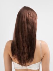 Nessiworld Kahve Renk Uzun Düz Parti Peruğu - Uzun Kahverengi Peruk