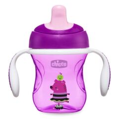 Nessiworld Chicco Yarı Yumuşak Uçlu Alıştırma Bardağı 6 Ay+ 200 ml Kız