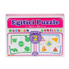 Nessiworld  7194 Çark Puzzle Renkler Şekiller -Dıytoy