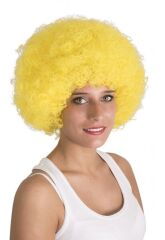 Nessiworld  Sarı Renk Kıvırcık Afro Bonus Peruk