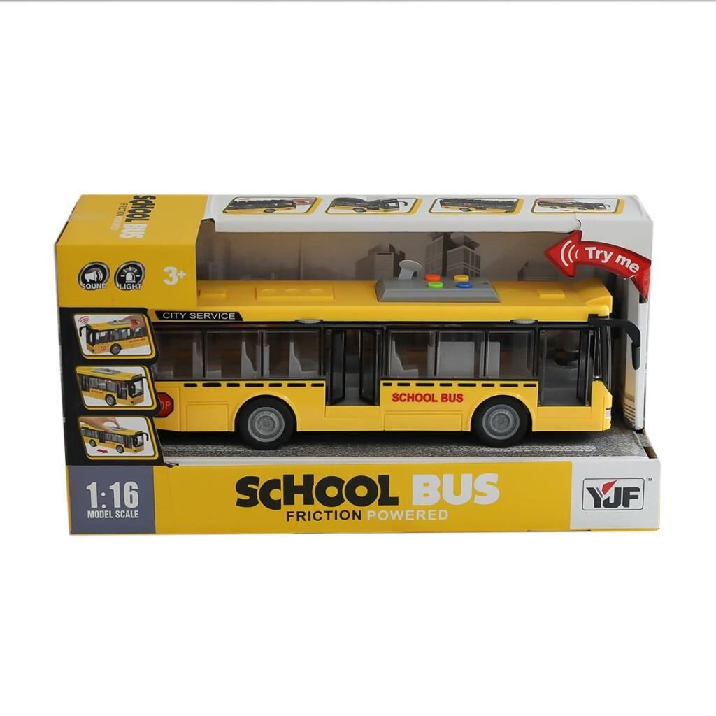 Nessiworld A1119-1 Sesli Işıklı Okul Otobüsü -Can Oyuncak