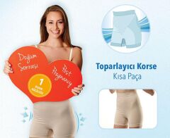 Nessiworld   Doğum Sonrası Toparlayıcı Korse Kısa Paça Ekru
