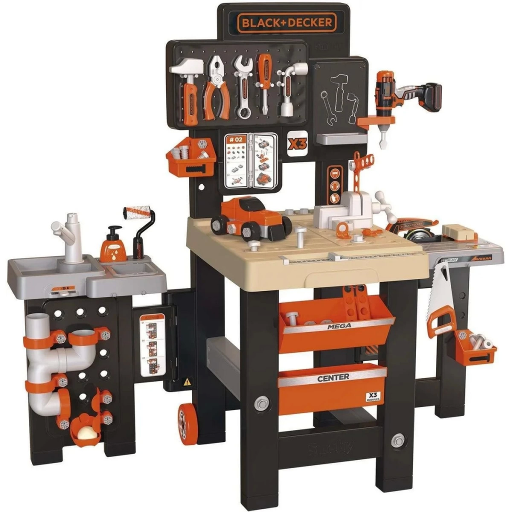 Nessiworld Smoby Black & Decker Mega Tamir Tezgahı 360726