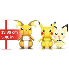 Nessiworld GYH06 MEGA™ Pokémon™ Pikachu Dönüşüm 3'lüsü 621 parça +7 yaş