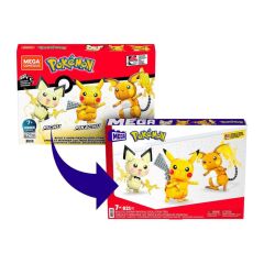 Nessiworld GYH06 MEGA™ Pokémon™ Pikachu Dönüşüm 3'lüsü 621 parça +7 yaş