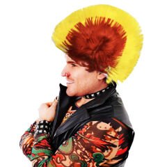 Nessiworld   Mohican Mohawk Punk Peruk - 70 li 80 li Yıllar Peruk Model 11