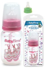 Baby Time Klasik Silikon Kiraz Uçlu PP Biberon - 150ml